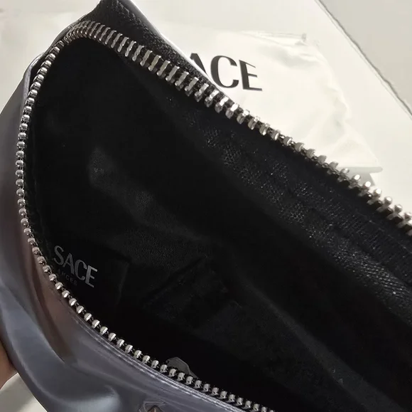 Versace Silver Belt Bag Travel Pouch Fanny Pack Crossbody Designer Unisex Bag - Picture 8 of 10